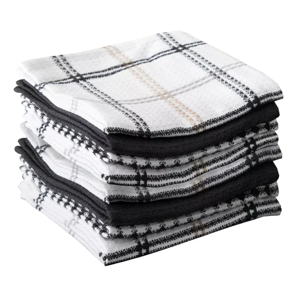 Coordinating Flat Waffle Weave Dish Cloth Eight Pack